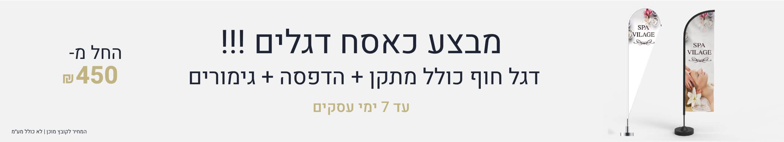 הדפסה על דגל חוף